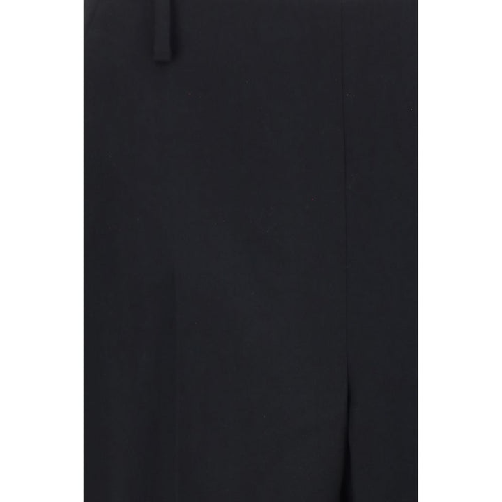 Khaite Black Polyester Casual Pants