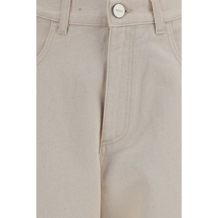 Rohe Beige Cotton Straight-Leg Jeans