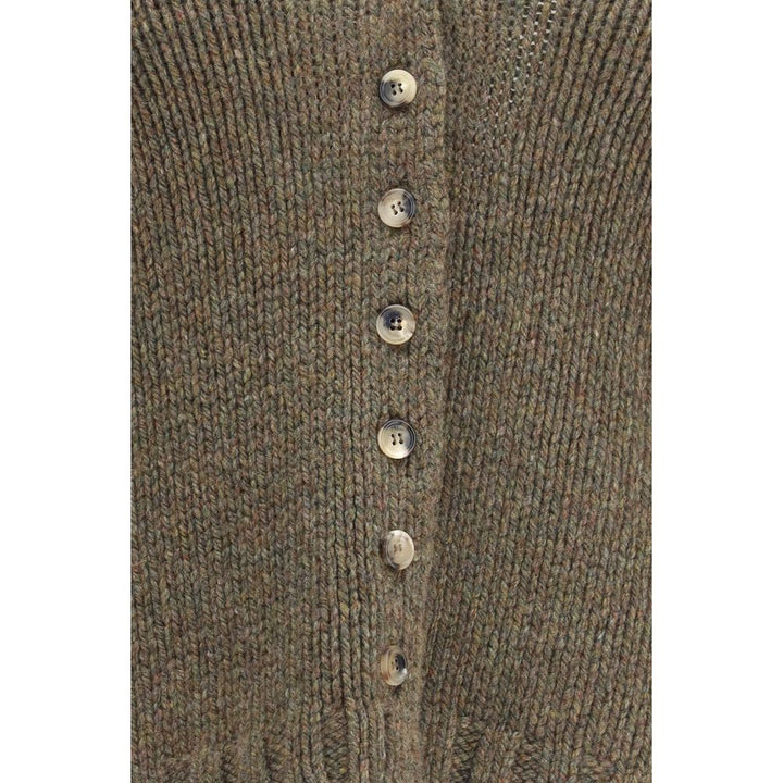 Khaite Bicolor Cashmere Cardigan