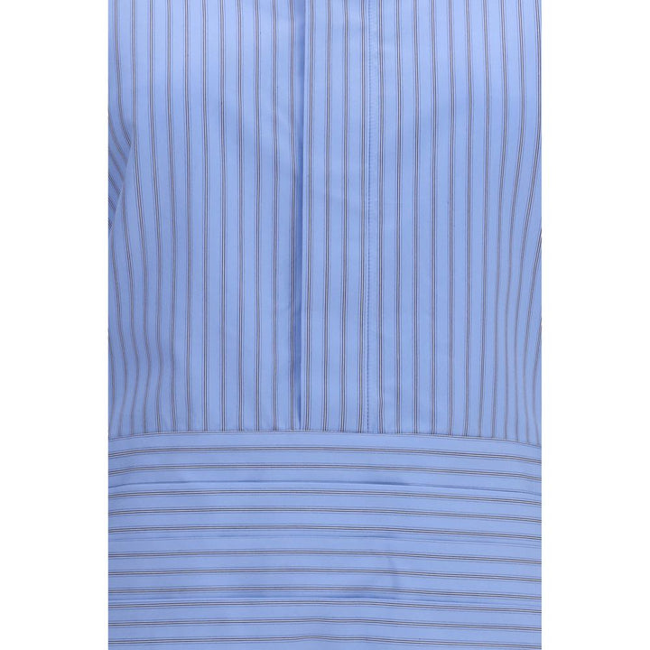 Sacai Blue Cotton Pattern Shirt