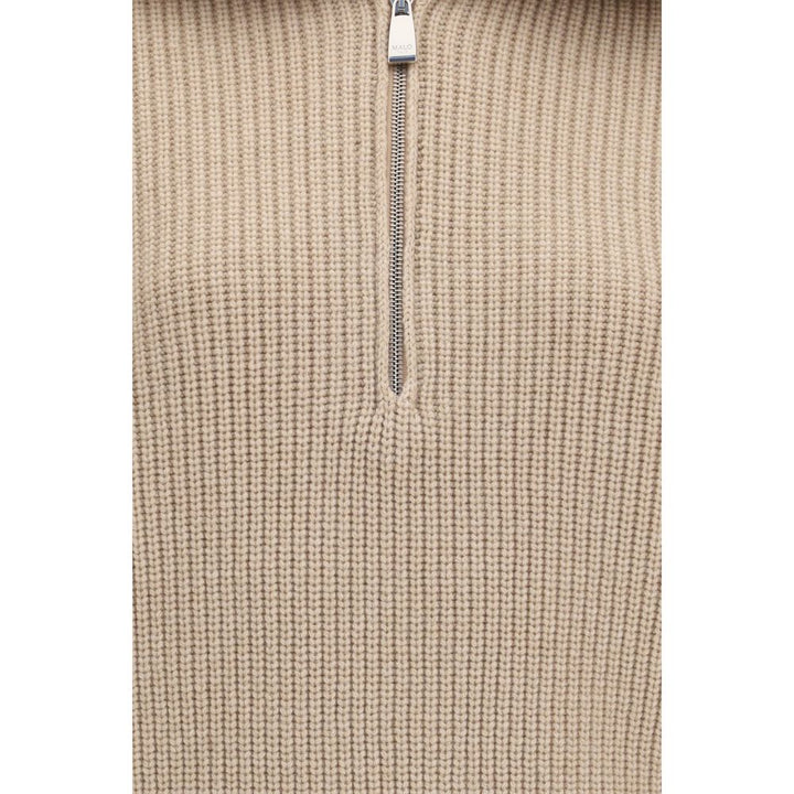 Malo Beige Cashmere Polo Shirt