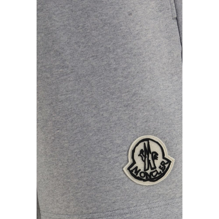 Moncler Gray Cotton Bermuda Shorts
