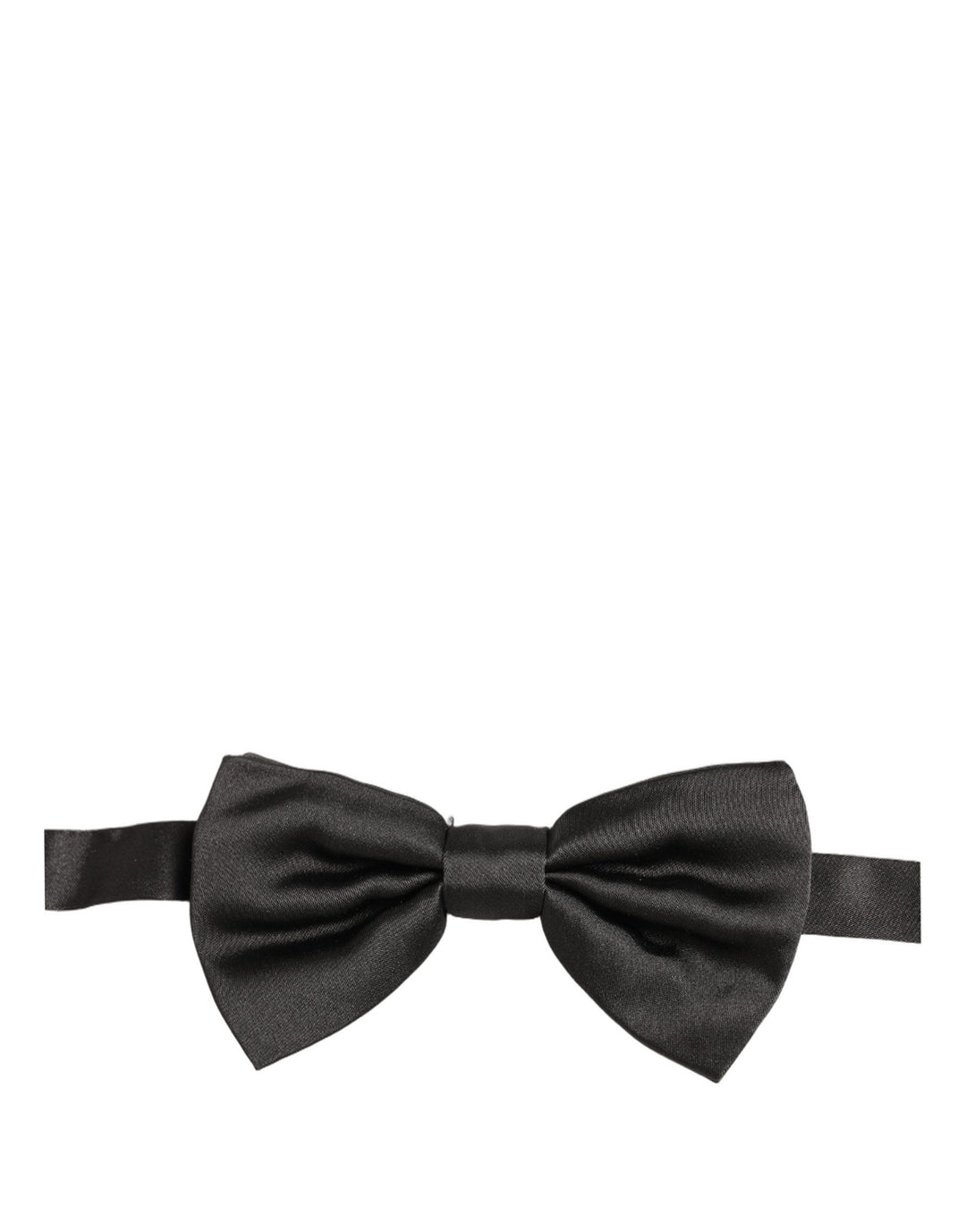 Dolce & Gabbana Men Black 100% Silk Adjustable Neck Papillon Bow Tie
