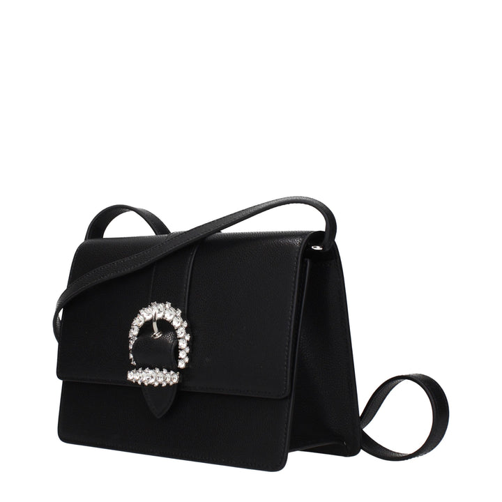 Jimmy Choo Black Leather Crossbody Bag