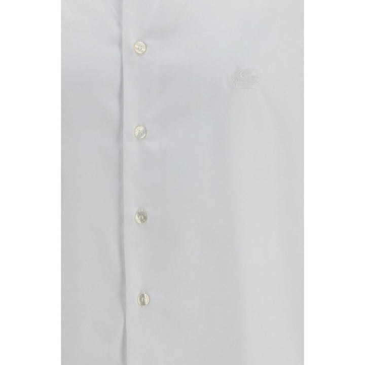 Etro White Cotton Dress Shirt