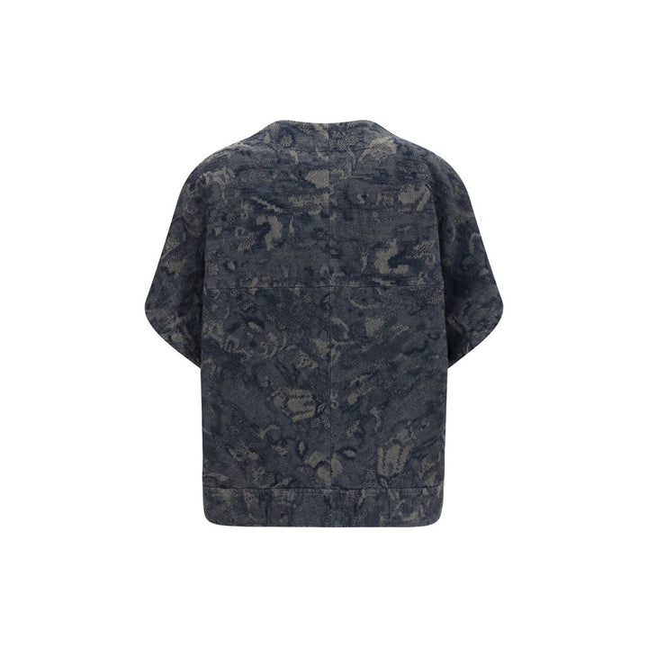 Giorgio Armani Blue Cotton Denim Jacket