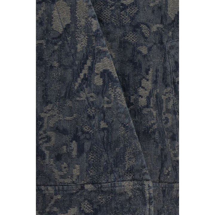 Giorgio Armani Blue Cotton Denim Jacket