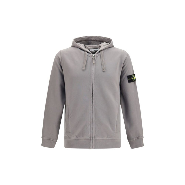 Stone Island Gray Cotton Sweatshirt