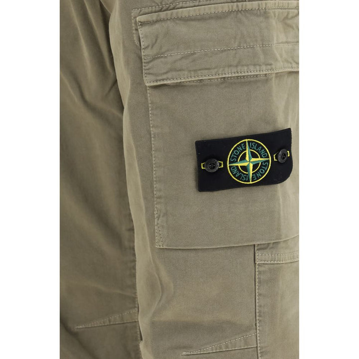 Stone Island Bicolor Cotton Cargo Pants