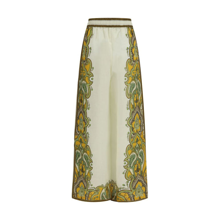 Alemais Beige Linen Casual Pants
