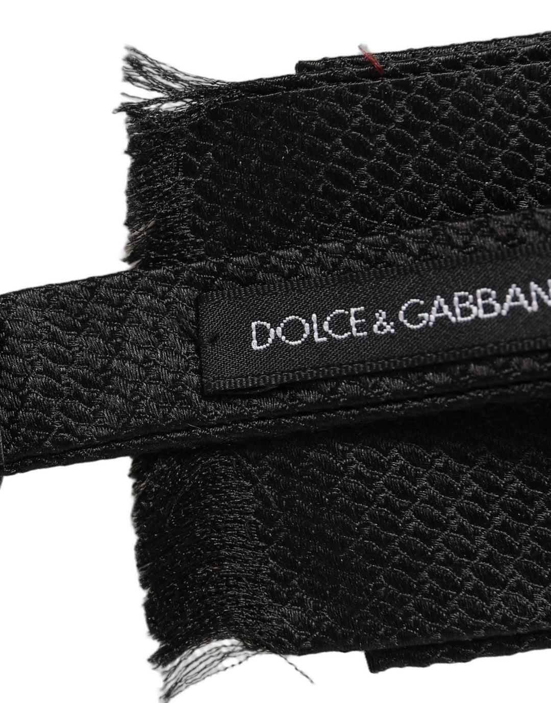 Dolce & Gabbana Men Black 100% SIlk Adjustable Neck Papillon Bow Tie