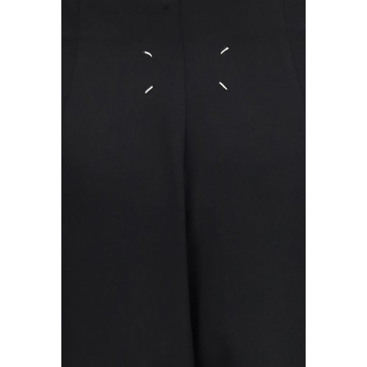 Maison Margiela Black Wool Oves Aries Long Skirt