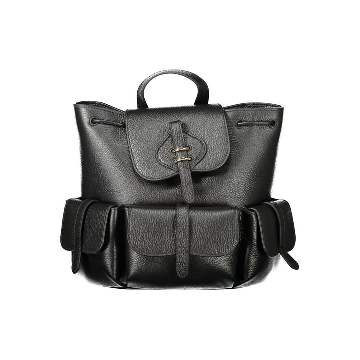 Coccinelle Nero Leather Women's Backpack