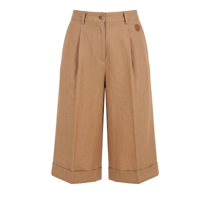 Trussardi Jeans Beige Viscose Women Shorts