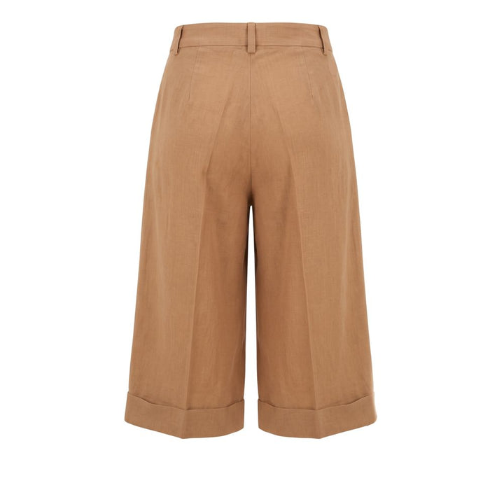 Trussardi Jeans Beige Viscose Women Shorts