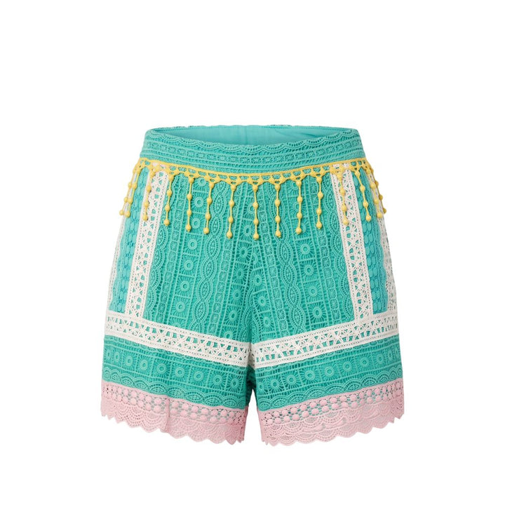 Trussardi Jeans Green Cotton Women Shorts