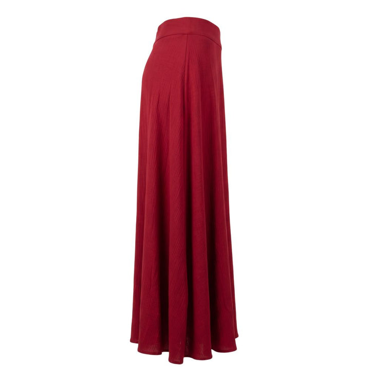 Trussardi Jeans Red Viscose Women Skirt