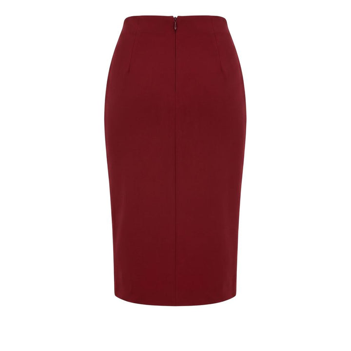 Trussardi Jeans Red Polyester Women Skirt