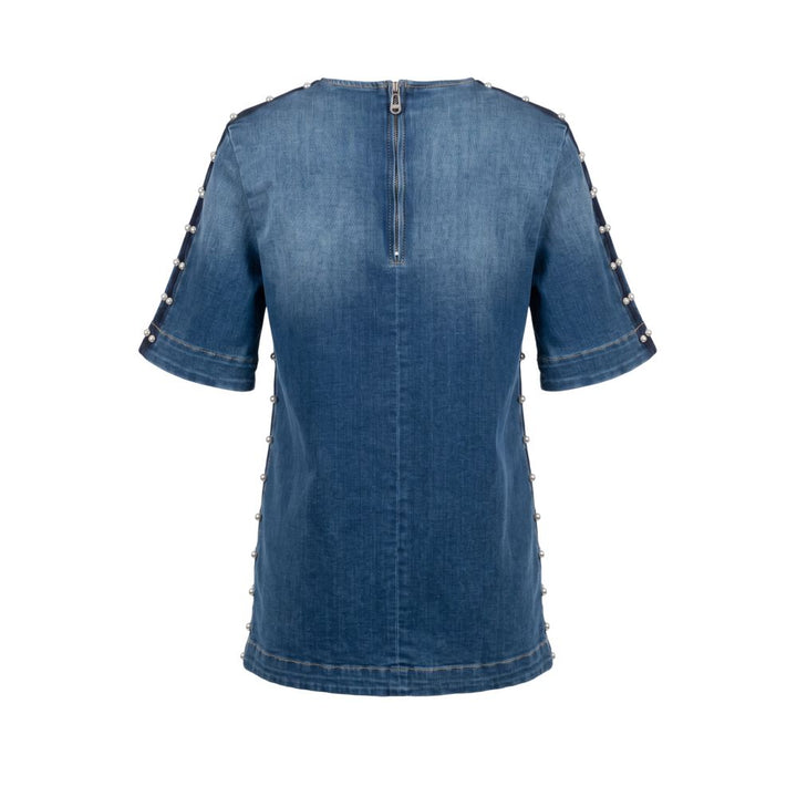 Trussardi Jeans Blue Cotton Women Shirt