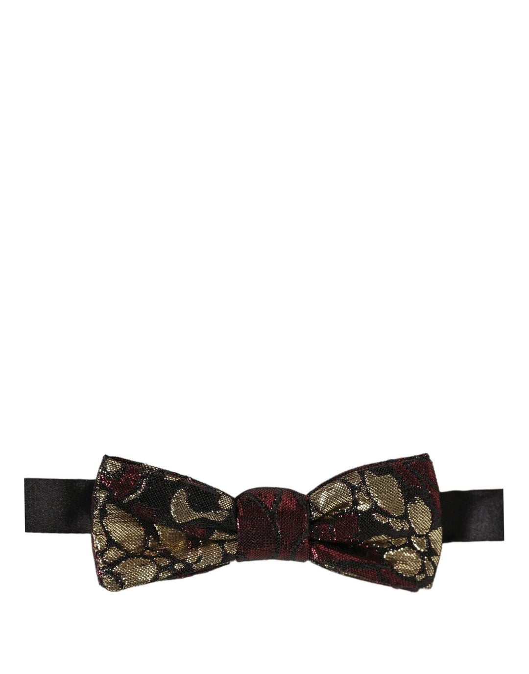 Dolce & Gabbana Multicolor Floral Jacquard Adjustable Neck Papillon Bow Tie
