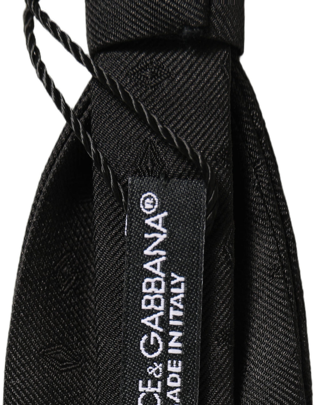 Dolce & Gabbana Men Black 100% Silk Adjustable Neck Papillon Bow Tie