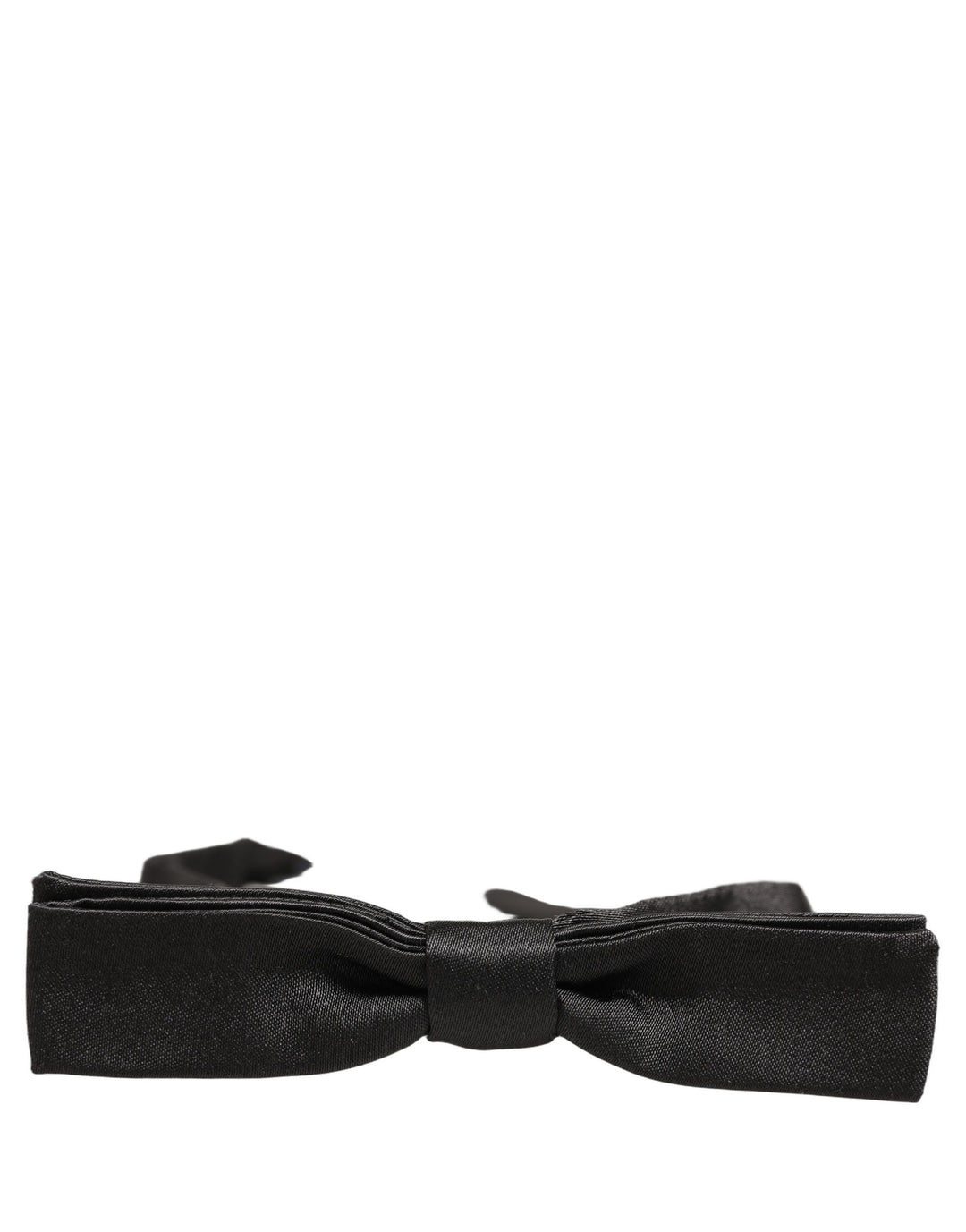 Dolce & Gabbana Men Black 100% Silk Adjustable Neck Papillon Bow Tie