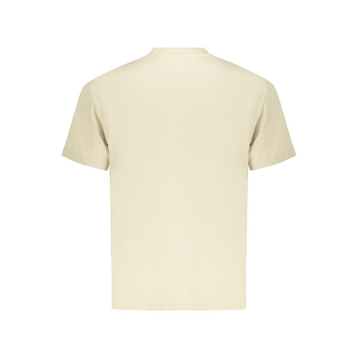 Refrigiwear Beige Cotton Mens T-Shirt