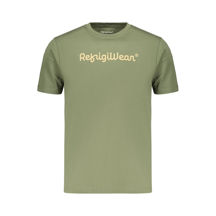 Refrigiwear Verde Cotton Men T-Shirt
