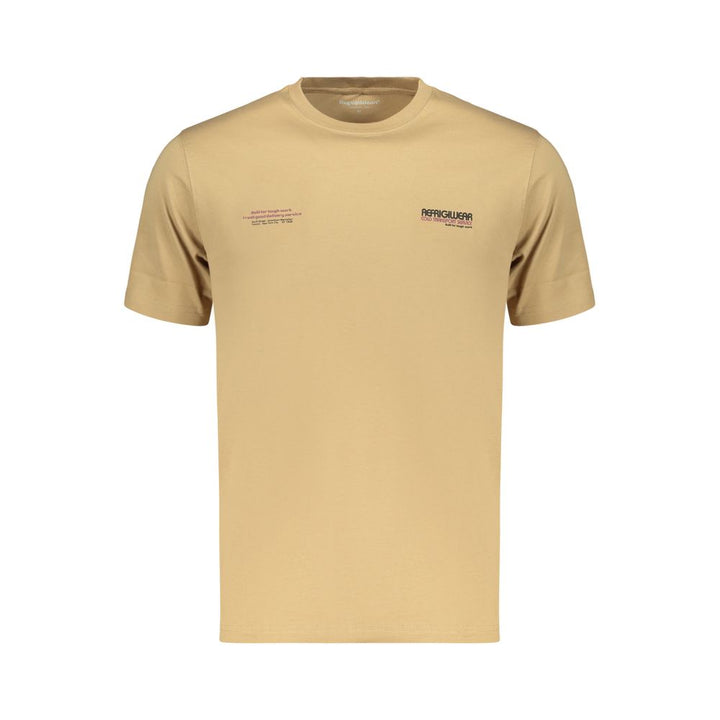 Refrigiwear Brown Cotton Men's T-Shirt