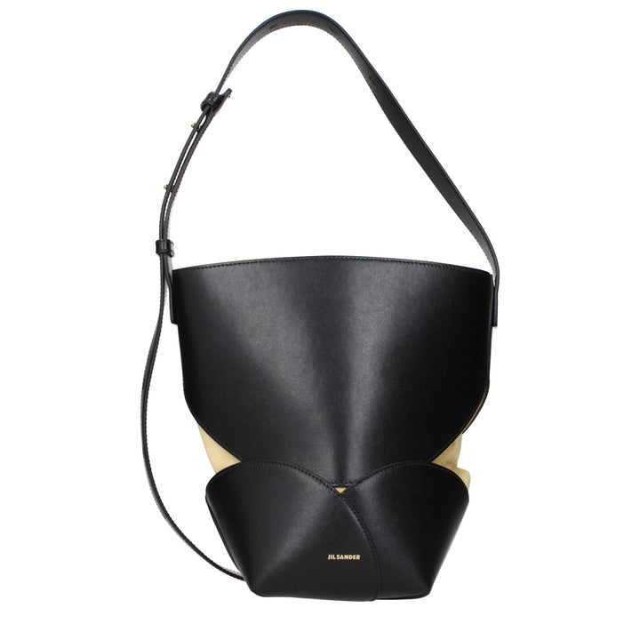 Jil Sander Black Leather Crossbody Bag