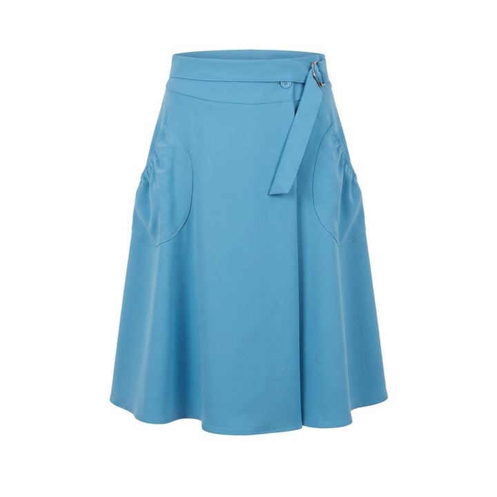 Trussardi Jeans Blue Polyester Women Skirt