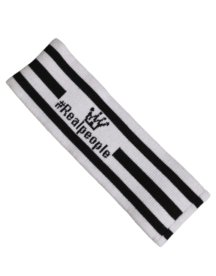 Dolce & Gabbana White Wool Knit #DGmillennials Head Band One Size Hat