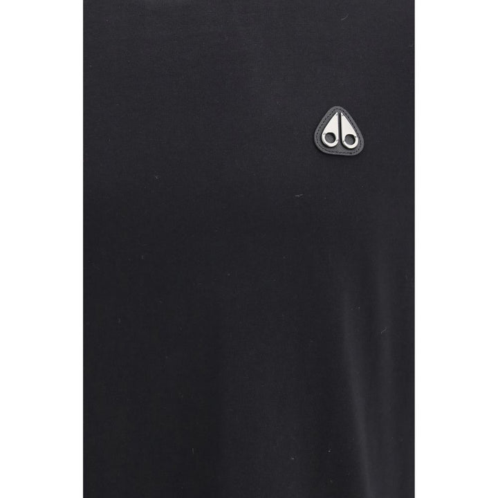 Moose Knuckles Black Cotton T-Shirt