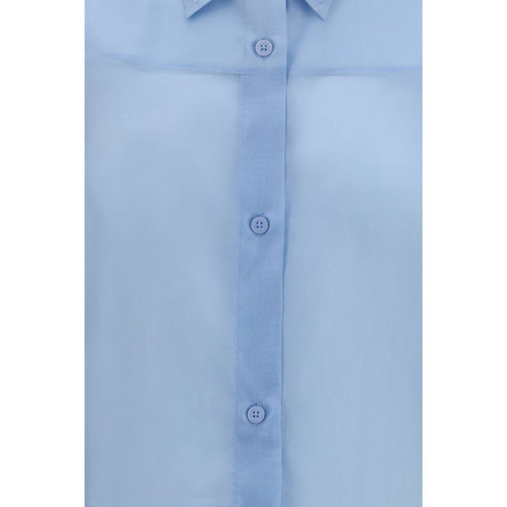 The Latest Blue Wool Oves Aries Dress Shirt