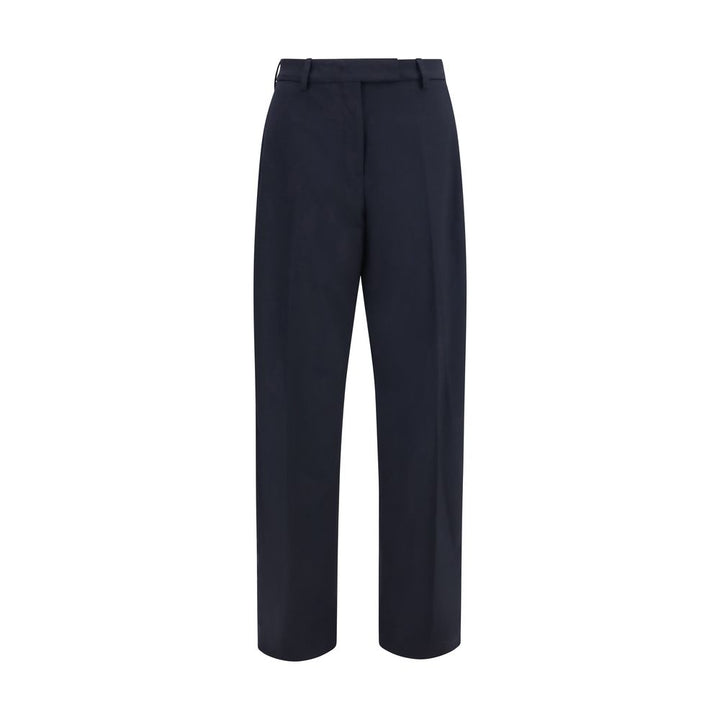 The Latest Blue Polyester Dress Pants