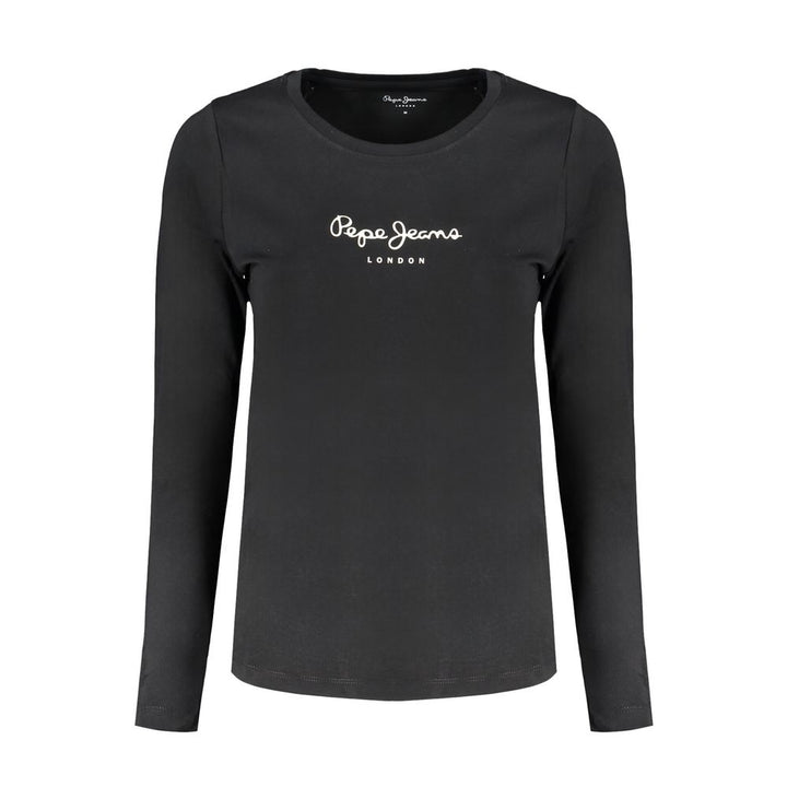 Pepe Jeans Black Cotton Women's T-Shirt