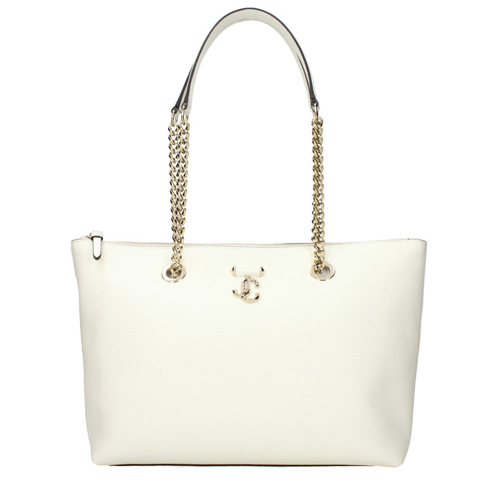 Jimmy Choo White Leather Shoulder Bag