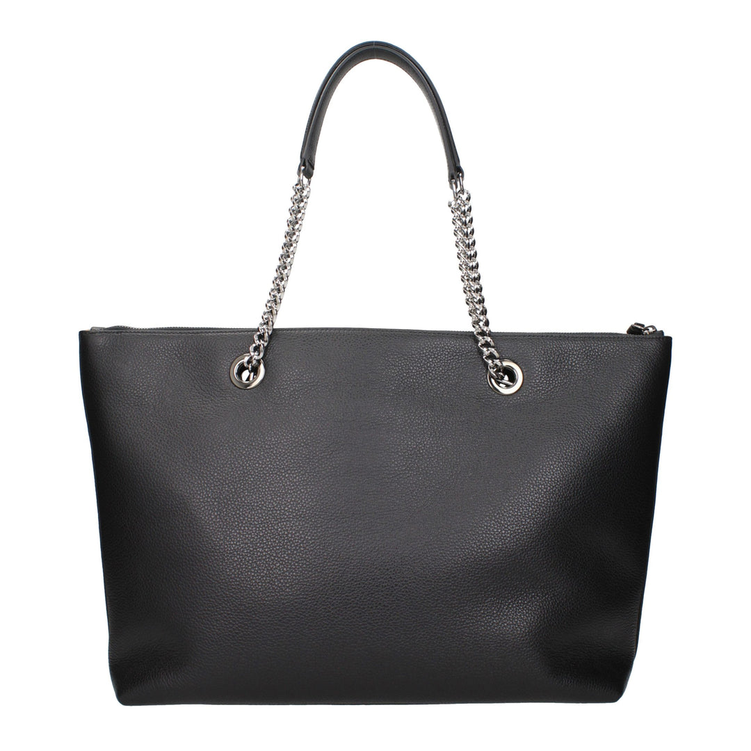 Jimmy Choo Black Leather Shoulder Bag