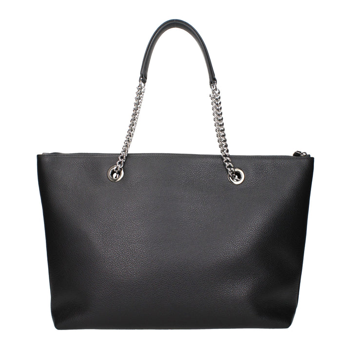 Jimmy Choo Black Leather Shoulder Bag