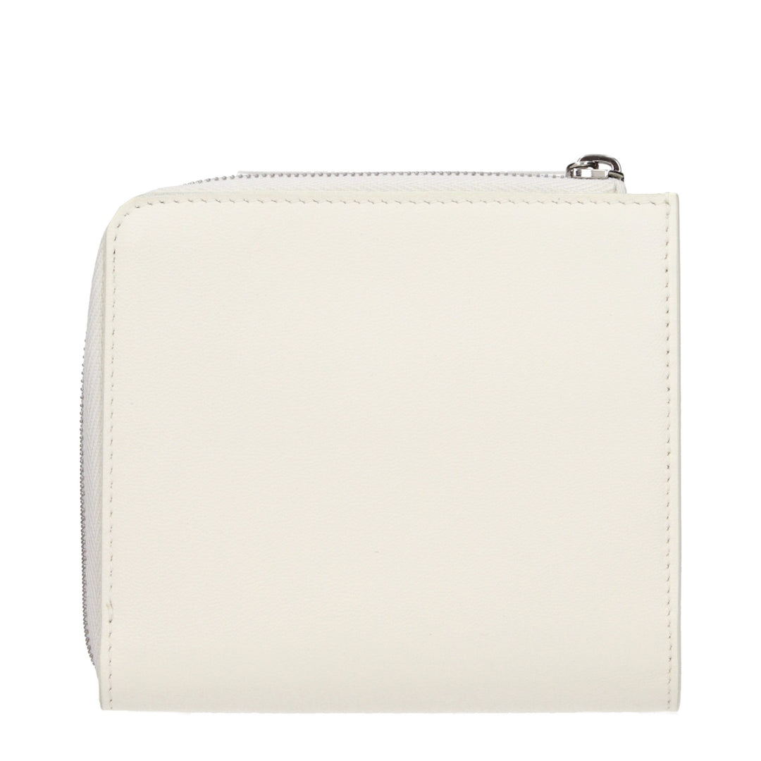 Jil Sander White Leather Wallet