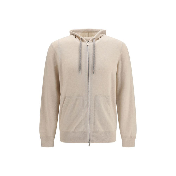 Brunello Cucinelli Beige Cashmere Sweatshirt
