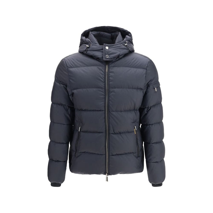 MooRER Blue Polyamide Full-Length Jacket