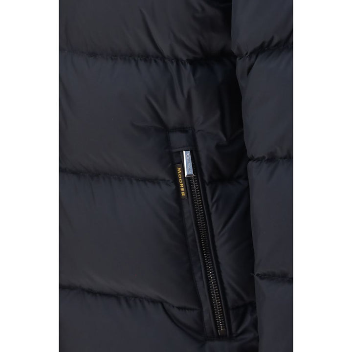 MooRER Blue Polyamide Full-Length Jacket
