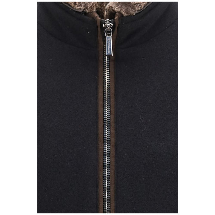 MooRER Black Cashmere Bomber