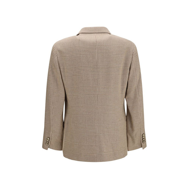 Brunello Cucinelli Beige Cotton Blazer