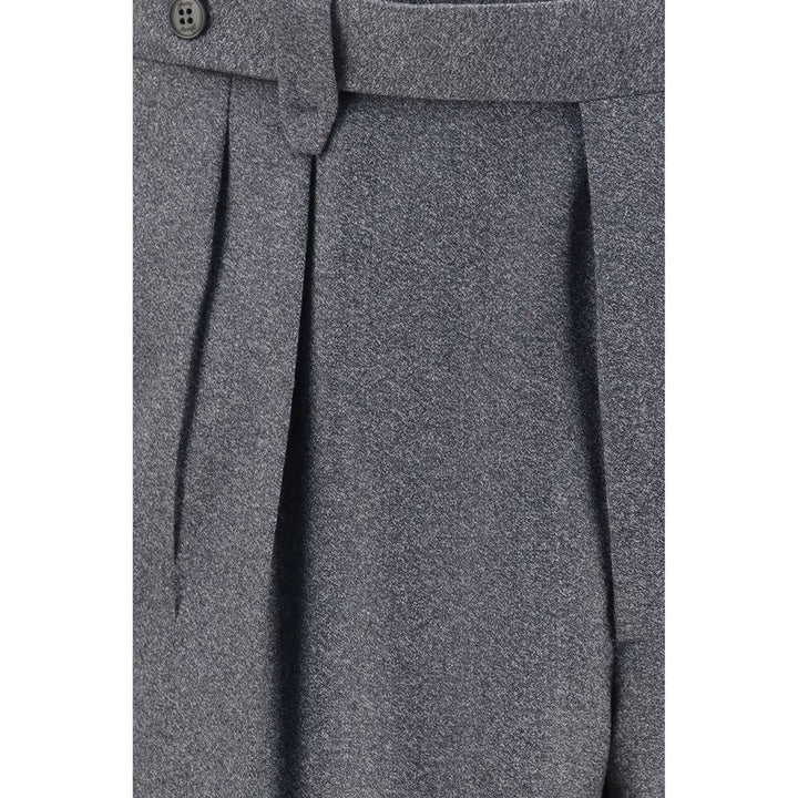 Brioni Gray Wool Oves Aries Casual Pants