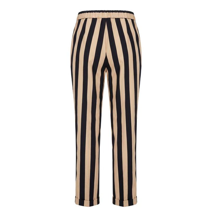 Trussardi Jeans Black Viscose Women Trousers