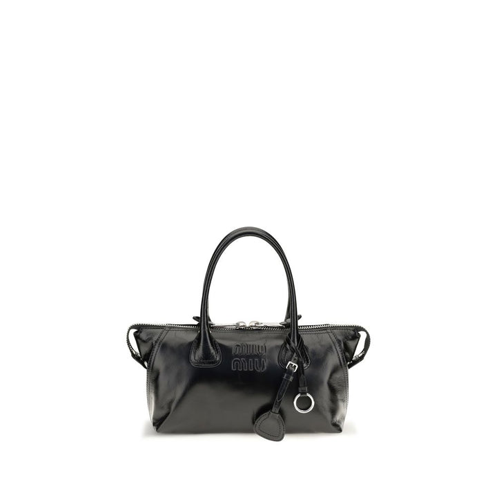 Miu Miu Black Calf Leather Bos Taurus Handbag