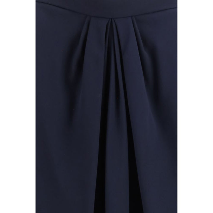 Giorgio Armani Blue Silk Long Skirt