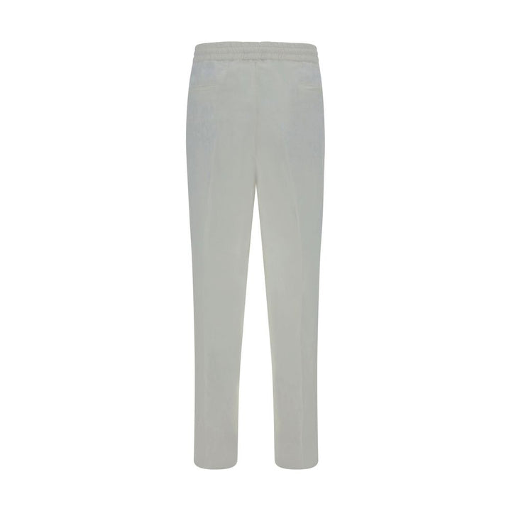Brunello Cucinelli White Linen Casual Pants